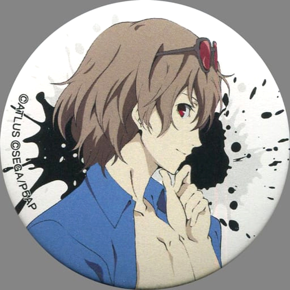 Persona 5 the Animation: The Day Breakers Goro Akechi Trading Can Badge Special Event Junkissa Leblanc Attic Strategy Conference Limited Buttons [USED]