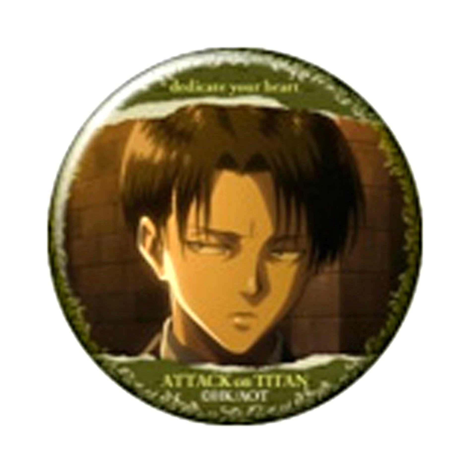 Dusk - Face Down Attack on Titan Character Badge Collection B Levi [USED]