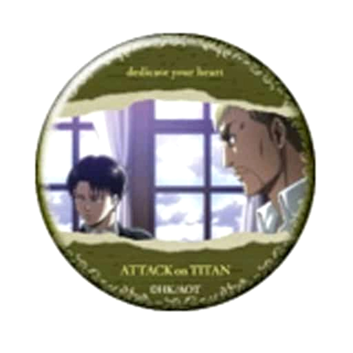 Attack on Titan Levi Erwin Character Badge Collection B Buttons [USED]
