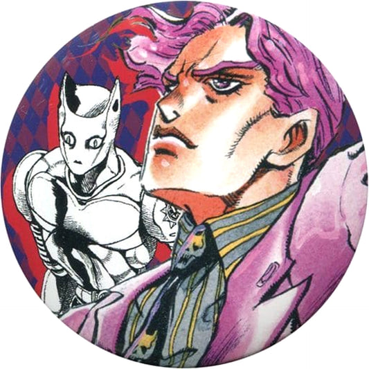 JoJo's Bizarre Adventure Yoshikage Kira Collection Can Badge Hirohiko Araki Original Art Exhibition Jojo Exhibition in S City Morioh Town 2017 Limited Buttons [USED]