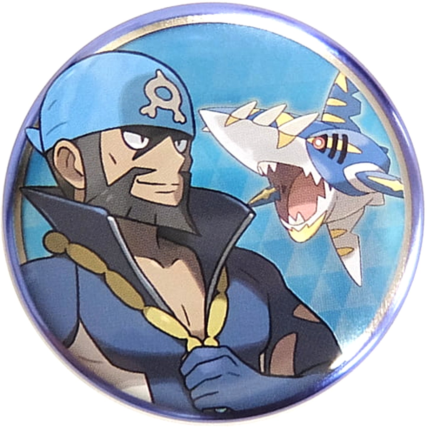 Pokemon Archie Mega Sharpedo Can Badge Collection Hoenn Edition B Pokemon Center Limited Buttons [USED]