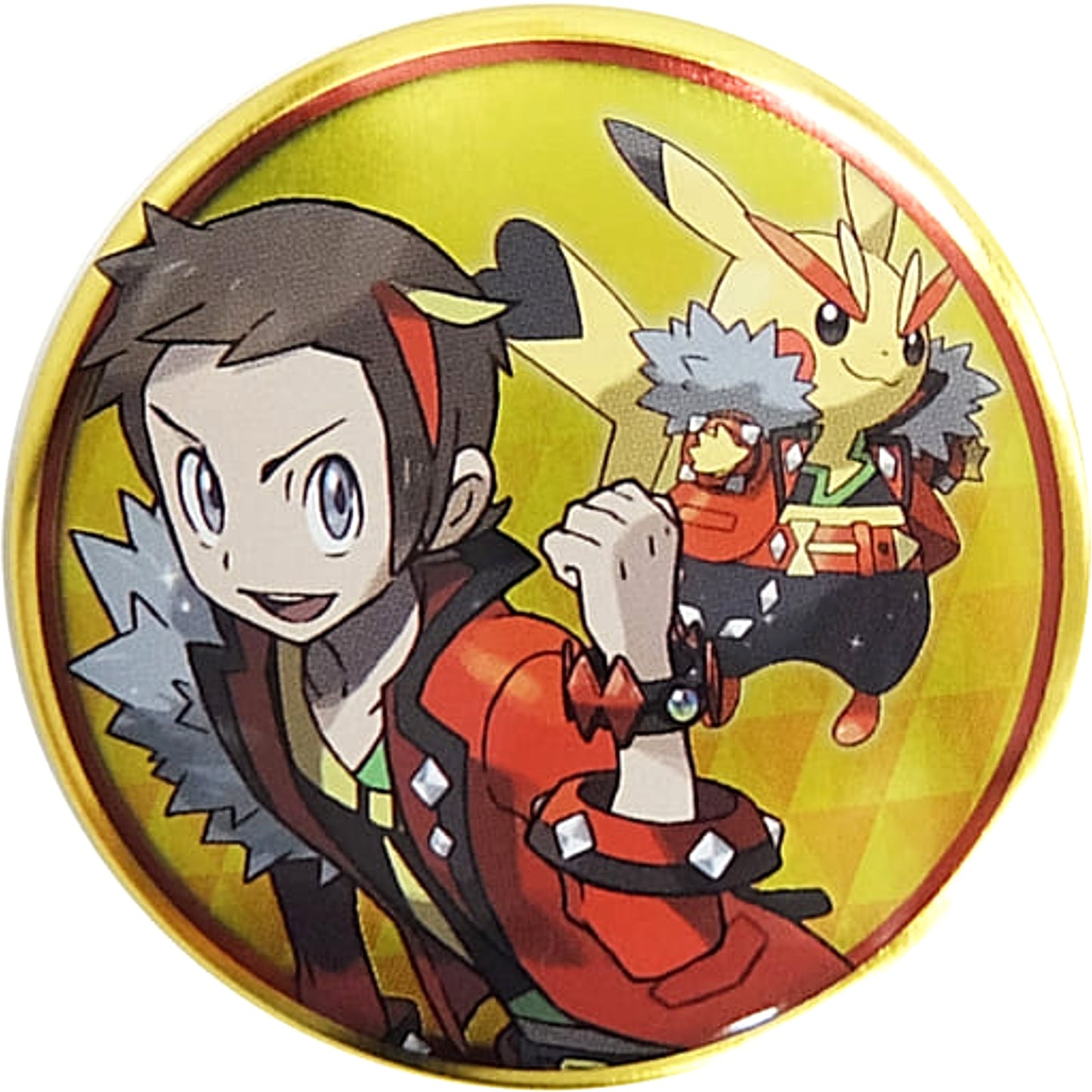 Pokemon Boy Protagonist Pikachu Can Badge Collection Hoenn Edition B Pokemon Center Limited Buttons [USED]
