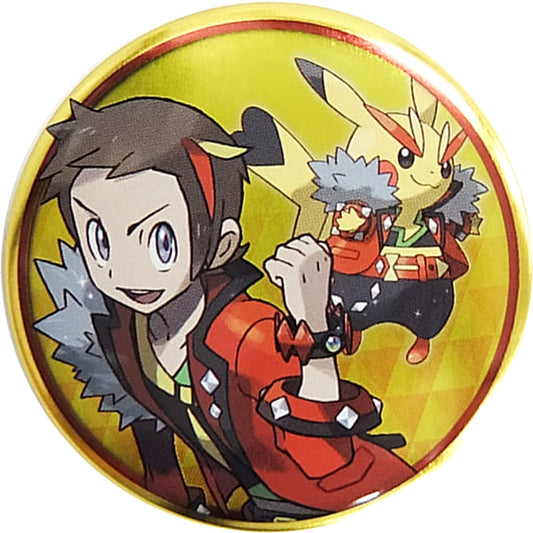 Pokemon Boy Protagonist Pikachu Can Badge Collection Hoenn Edition B Pokemon Center Limited Buttons [USED]