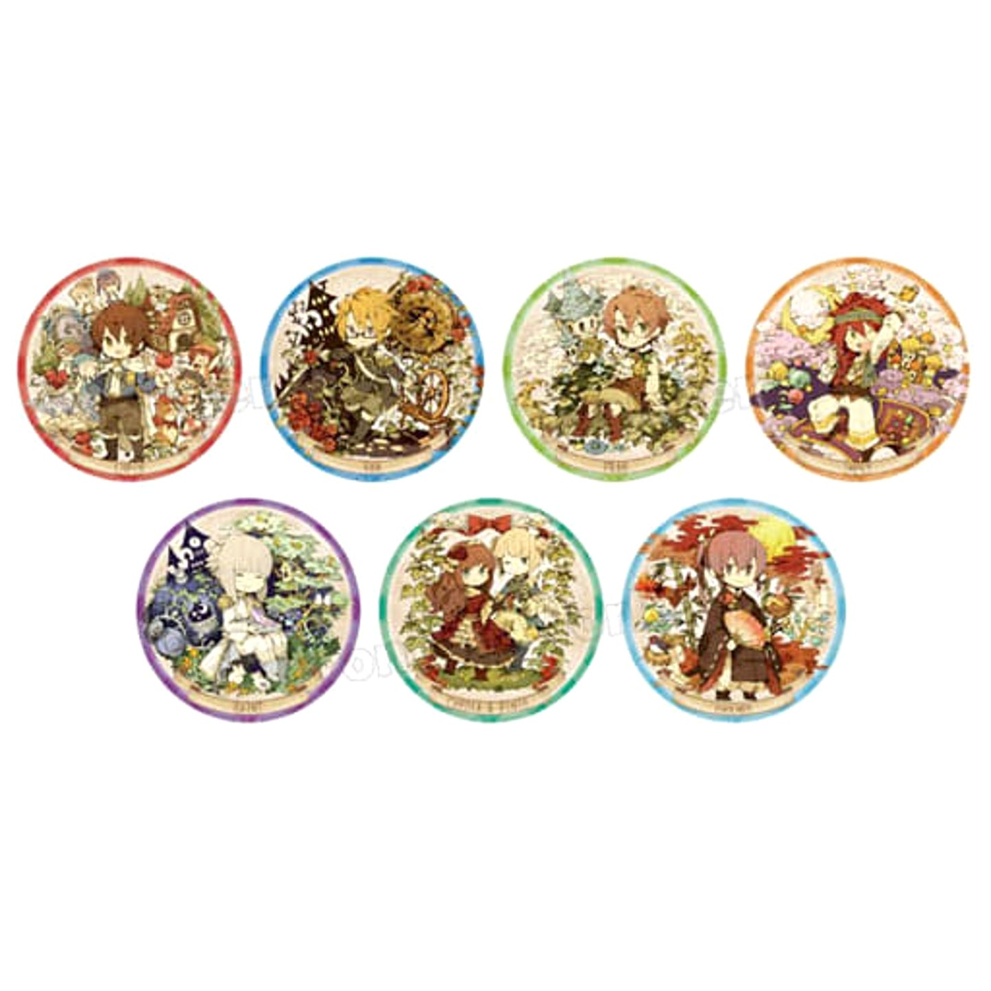 Arsene Lupin & Others Code: Realize Guardian of Rebirth All 7 Types Set Character Chronicle Random Button [USED]