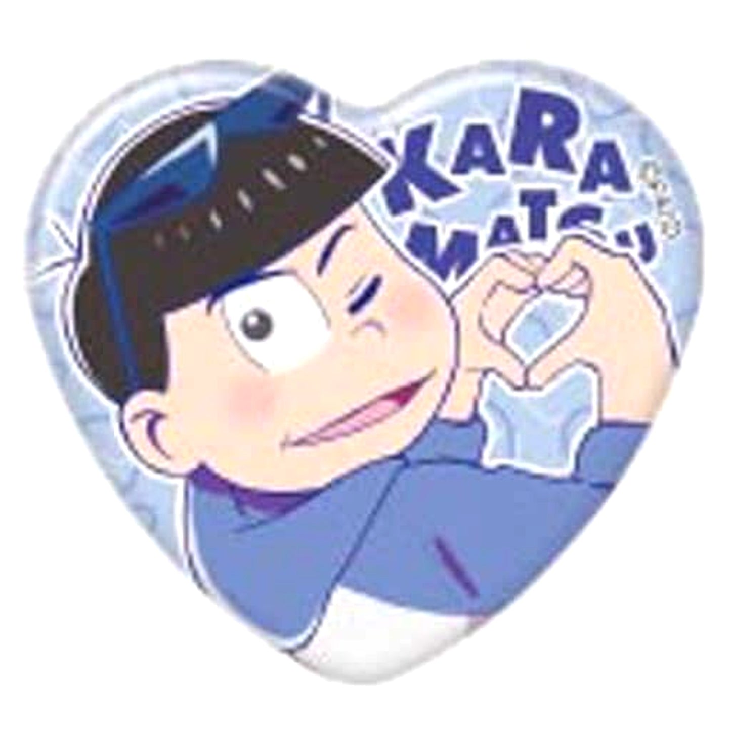 Mr. Osomatsu Karamatsu Proportional Character Heart Can Badge Collection Buttons [USED]