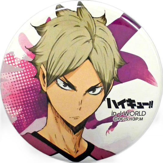 Eita Semi Haikyu!! 56mm Button Mini Attraction Sold Out Warning Sakanoshita Store Part Time Job Experience Double Star Prize Shiratorizawa Fes in J-WORLD TOKYO [USED]