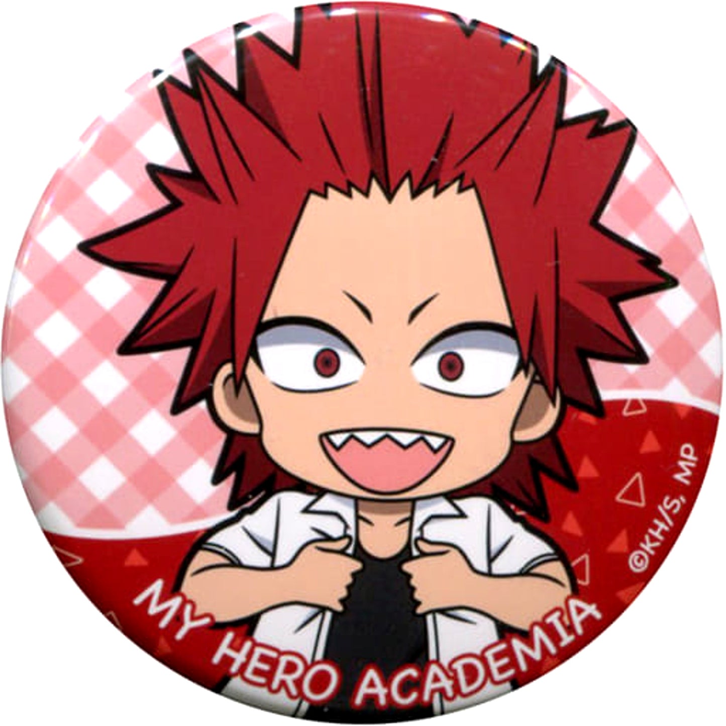 Eijirou Kirishima My Hero Academia Chara Badge Collection Mini Character Private Clothes [USED]