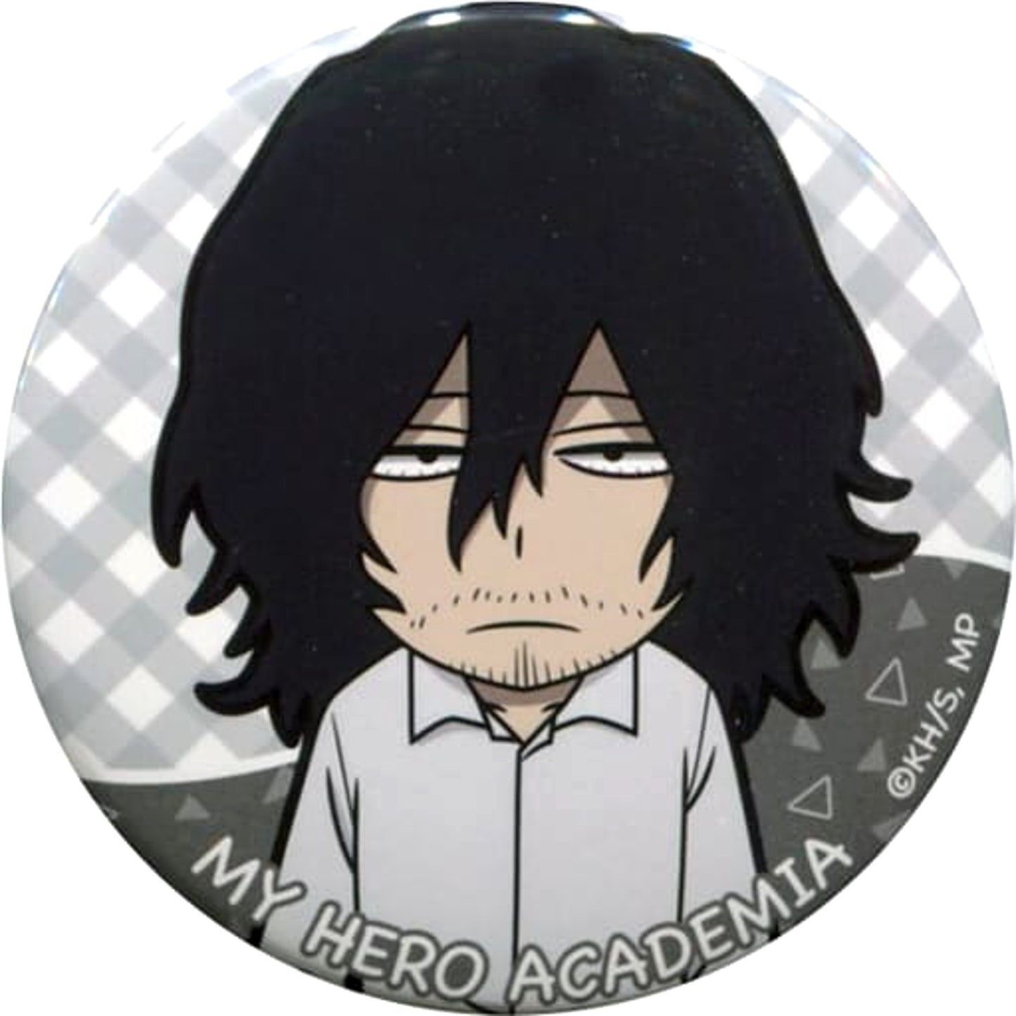 My Hero Academia Shota Aizawa Character Badge Collection Mini Character Plain Clothes Buttons [USED]