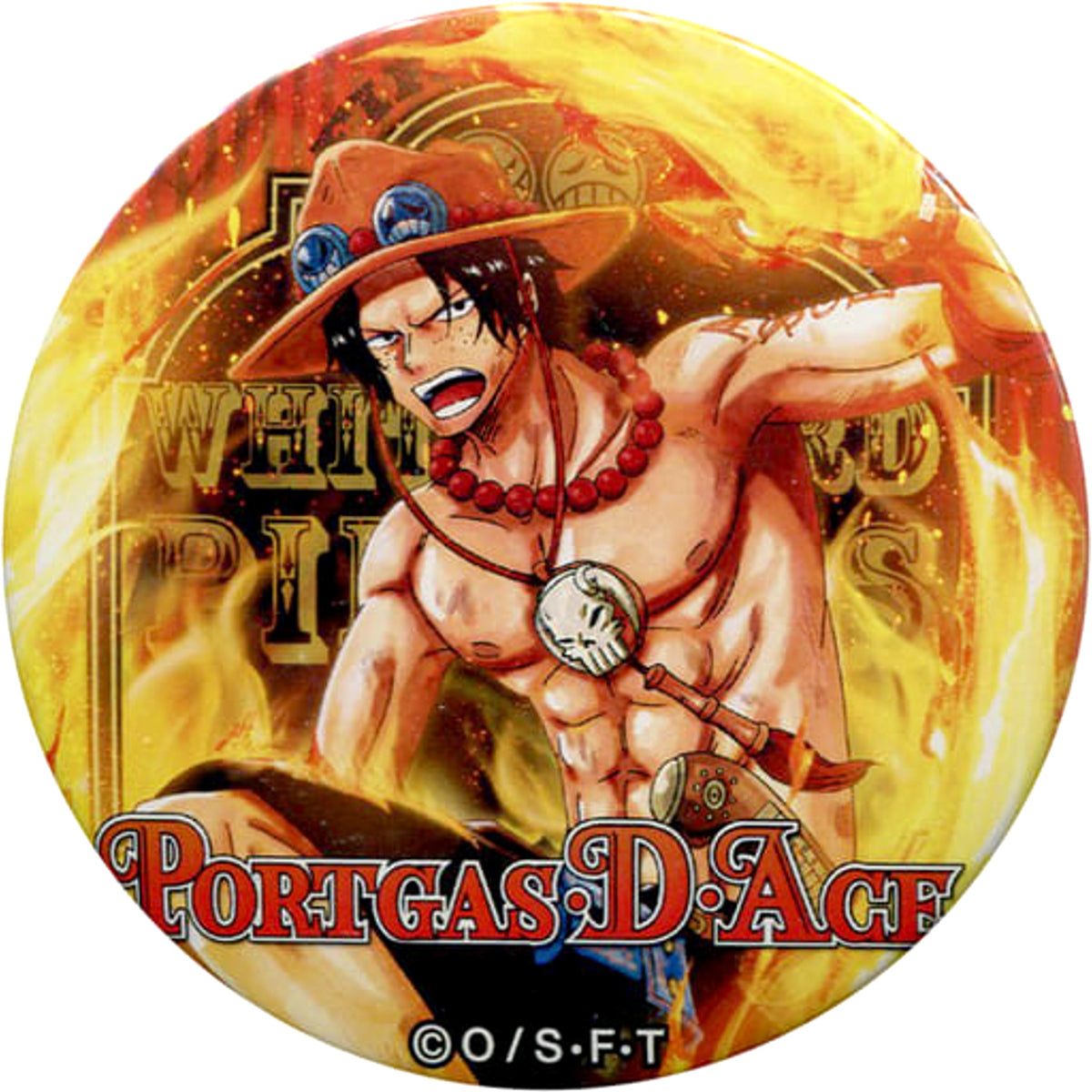 One Piece Portgas D. Ace Dodeka Can Badge Shop in Ikebukuro P'Parco Limited Buttons [USED]