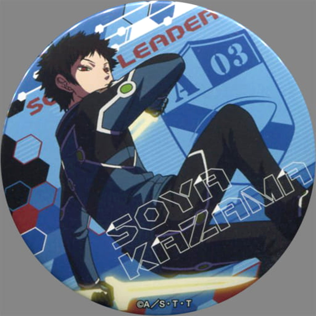 World Trigger Soya Kazama Dodeka Can Badge Squad Leaders Border Ikebukuro Branch & Hakata Branch Limited Buttons [USED]