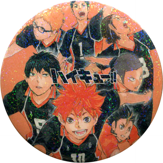 Karasuno High School 7 People Background Orange Haikyu!! Collection Button Part 4 [USED]