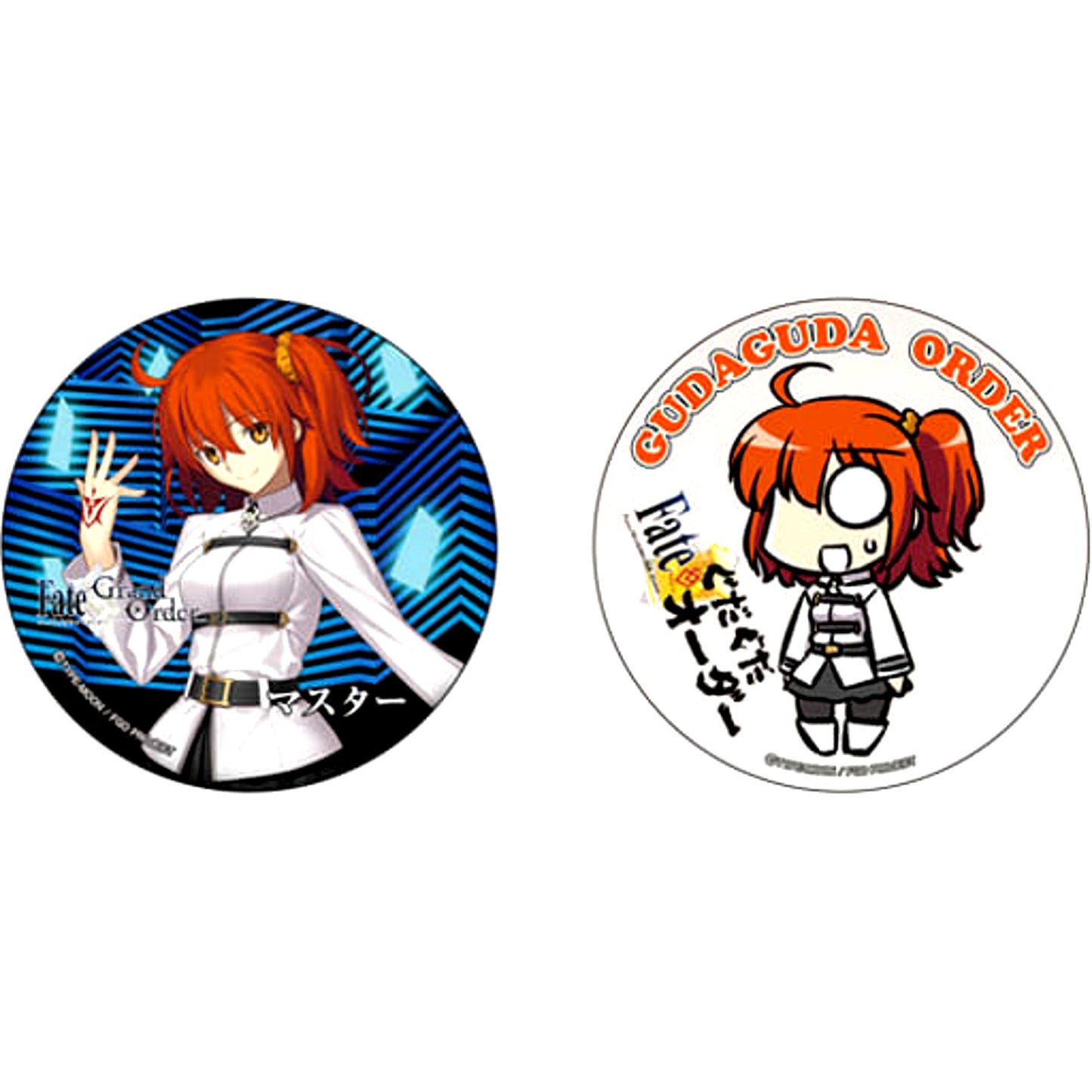 Fate/Grand Order Female Protagonist Master Can Badge Set 2-Pack Code Q [USED]
