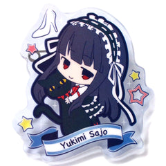 THE IDOLM@STER Cinderella Girls Yukimi Sajo Clear Clip Badge Ver.Cool Buttons [USED]