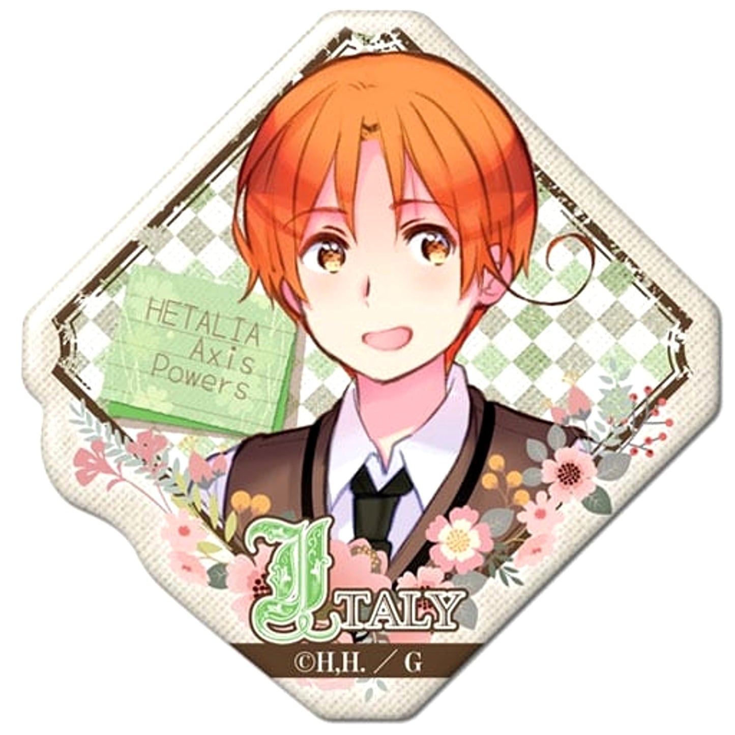 Hetalia: Axis Powers Italy Pukutto Badge Collection Box Vol.2 Buttons [USED]