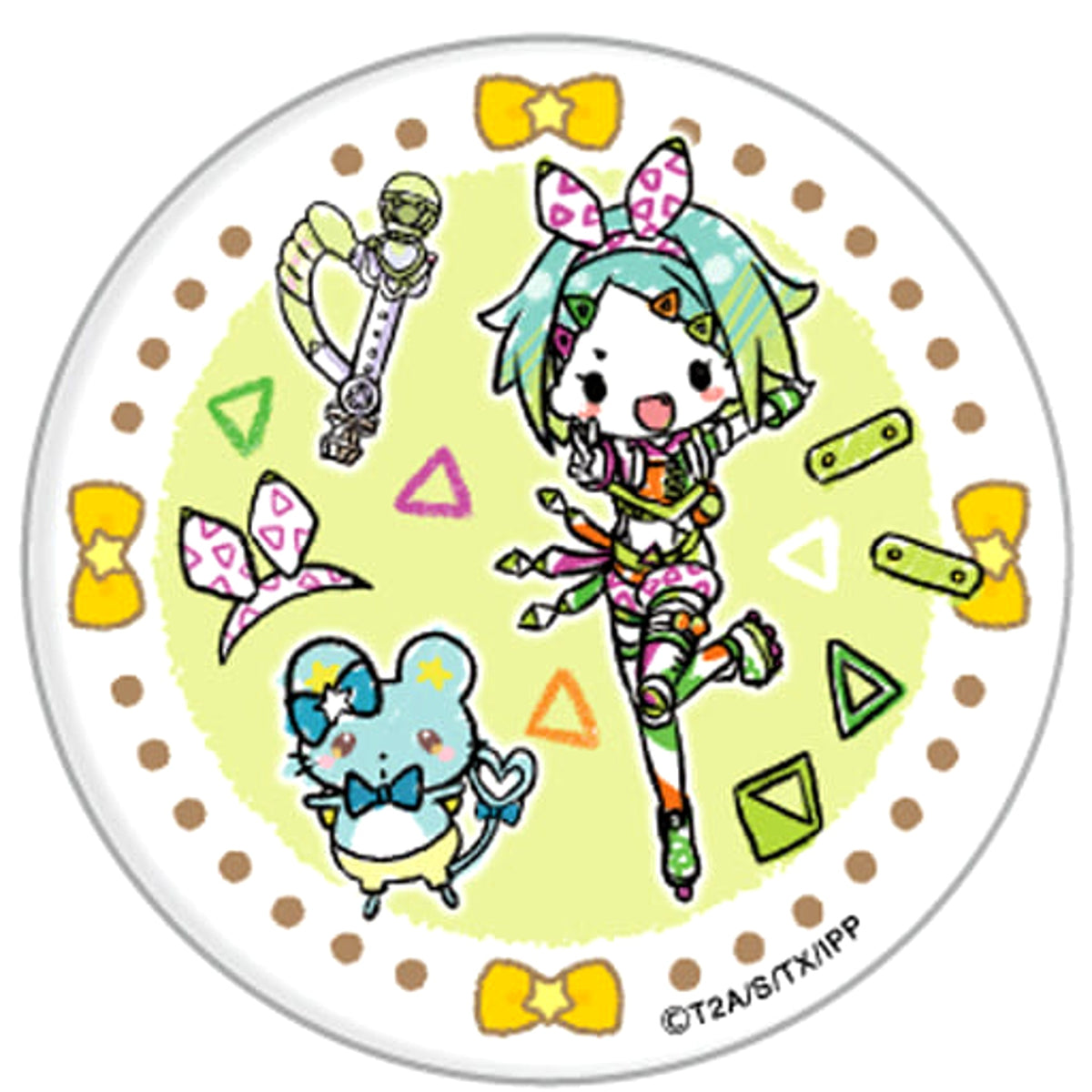 Idol Time PriPara Nino Nijiiro Chuppe Graph Art Design Buttons [USED]