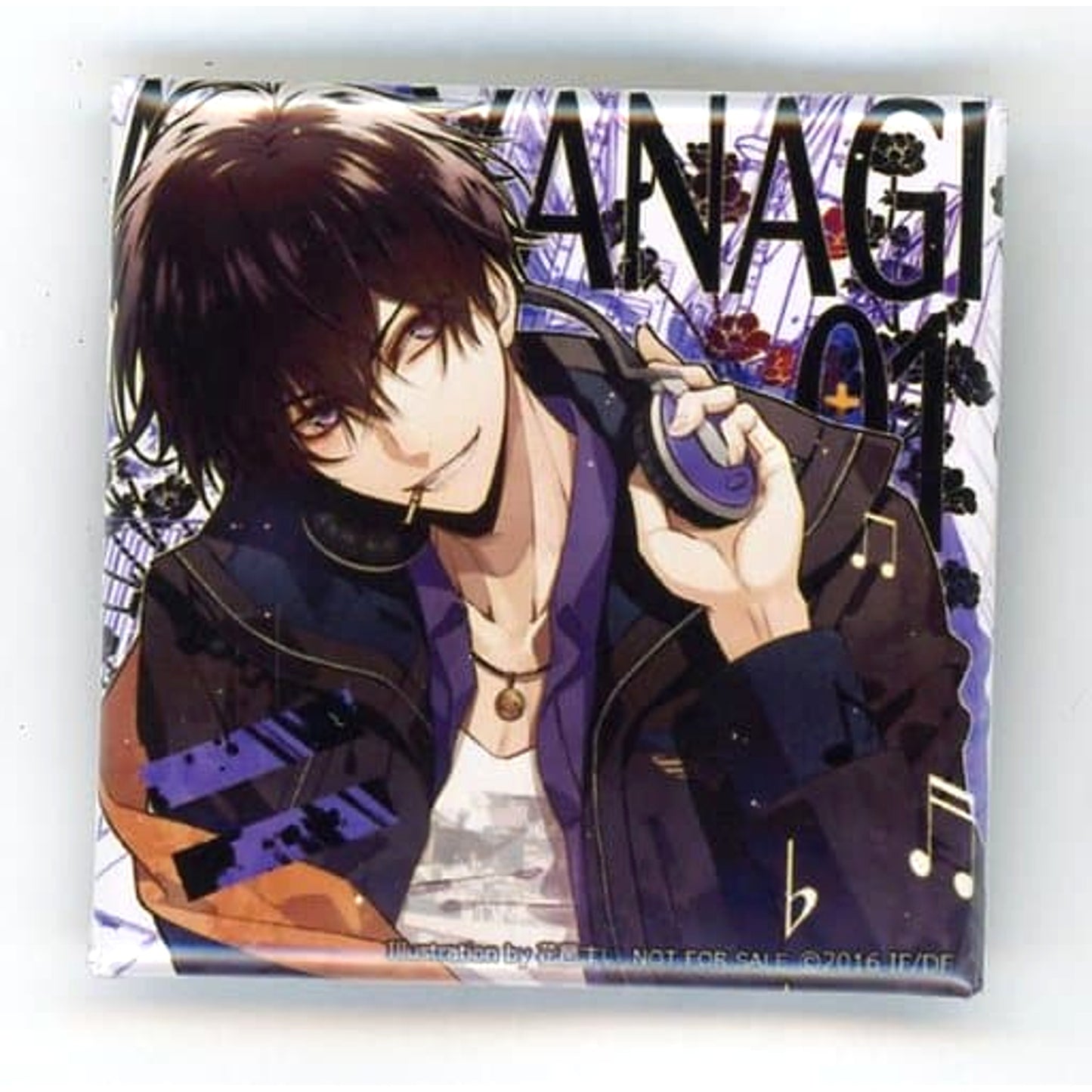 Aiji Yanagi Collar x Malice Jacket Pattern Square Button Stellaworth Limited Character CD Vol.1 Aiji Yanagi Purchase Bonus [USED]