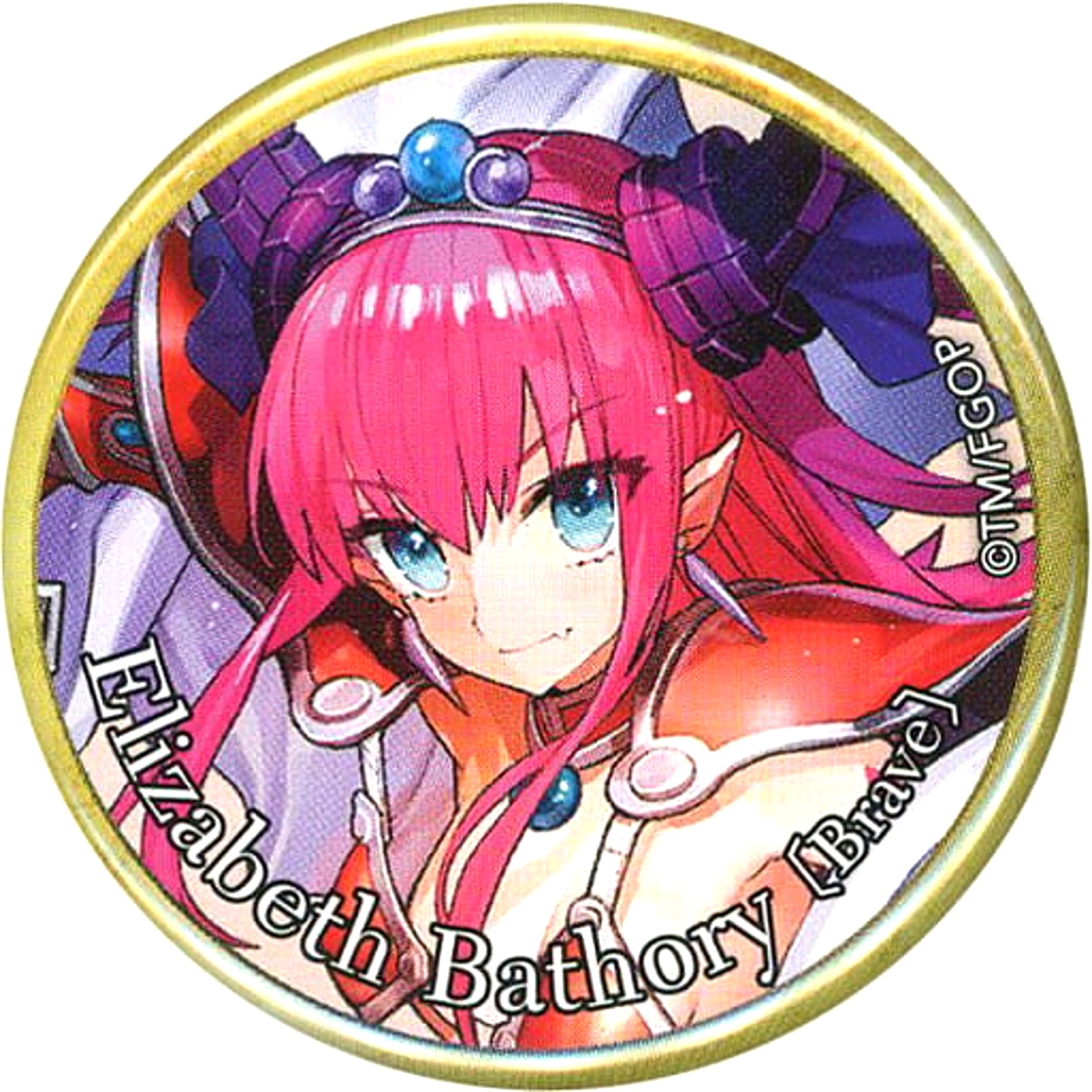 Fate/Grand Order Saber Elisabeth Bathory Brave Spirit Origin Summon Can Badge Fate/Grand Order Fes. 2017 2nd Anniversary Event Servant Limited [USED]
