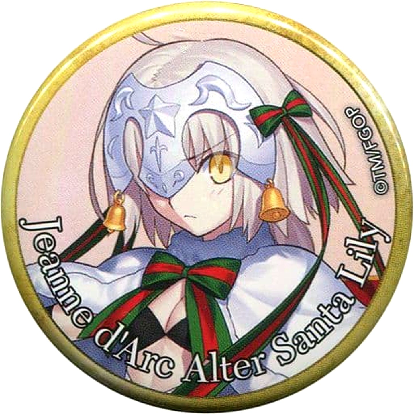 Fate/Grand Order Lancer Jeanne d'Arc Alter Santa Lily Spirit Origin Summon Can Badge Fate/Grand Order Fes. 2017 2nd Anniversary Event Servant Limited [USED]