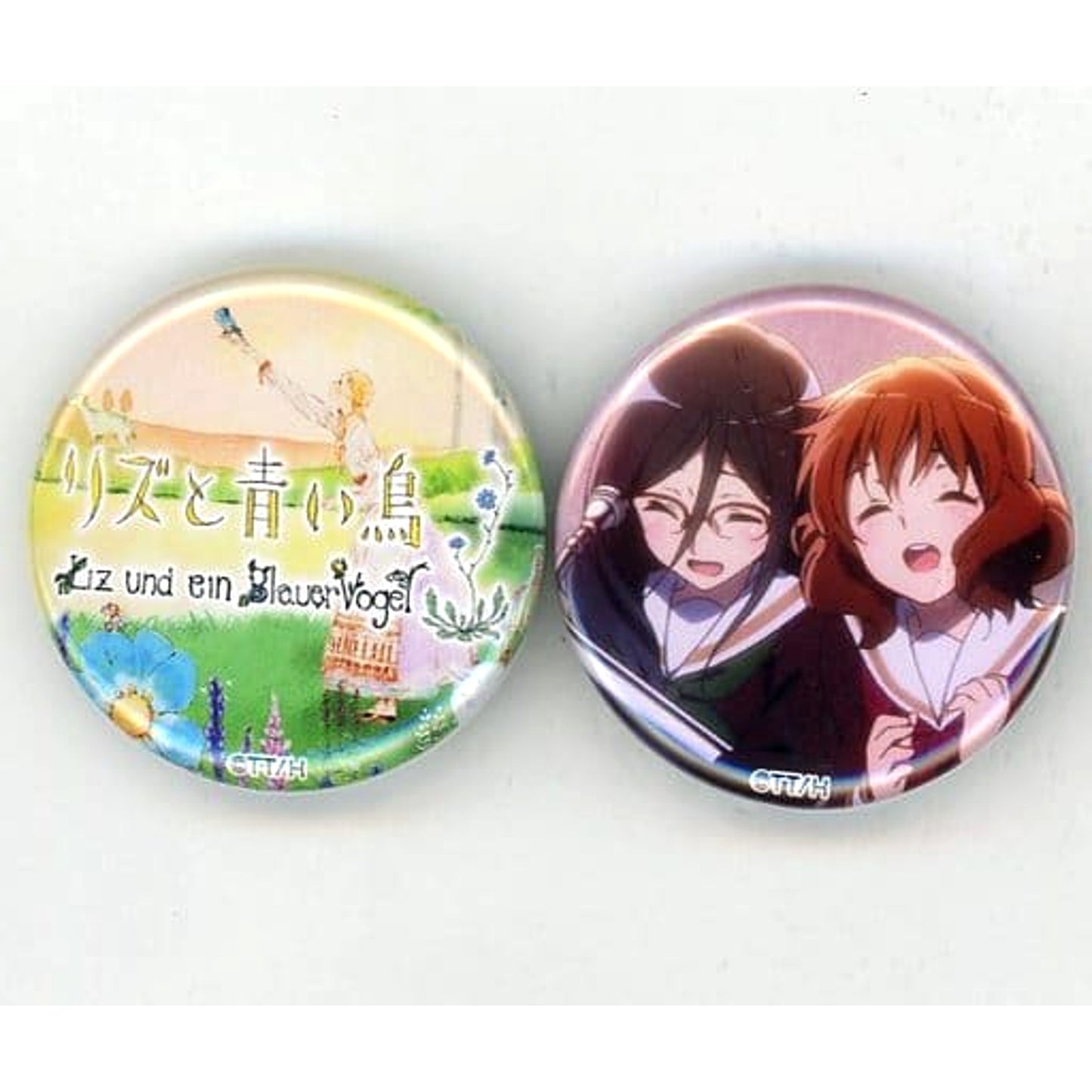 May the Melody Reach You Liz and the Blue Bird Sound! Euphonium The Movie May the Melody Reach You 6th Week Attendee Gift 2 Titles Button Set [USED]