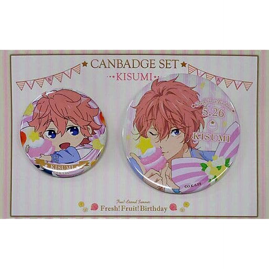 Free!: Eternal Summer Kisumi Shigino Fresh! Fruit! Birthday Can Badge Set Buttons [USED]