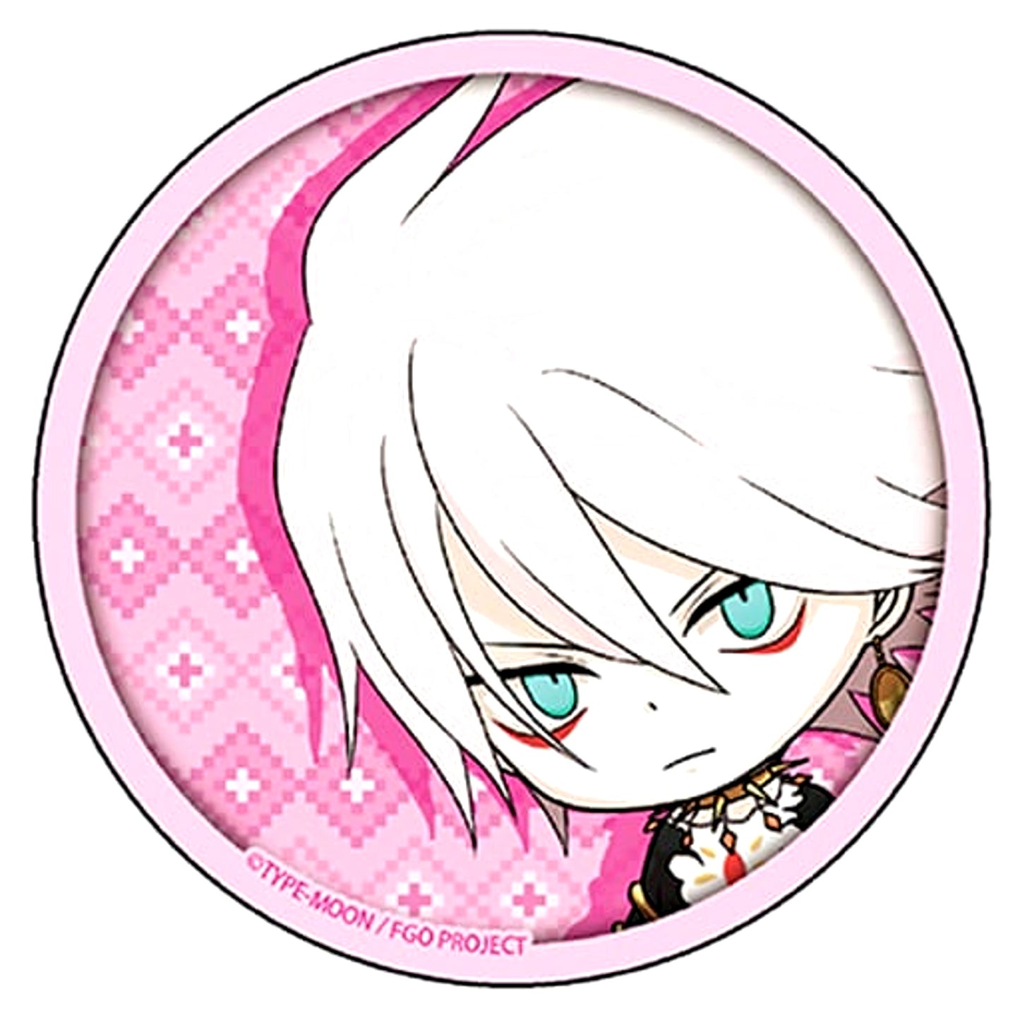 Fate/Grand Order Lancer Karna Rukkore Pearl Paper Can Badge [USED]