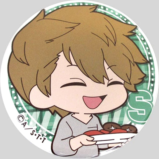 World Trigger Sumiharu Inukai Wachatto! Trading Can Badge animate Girls Festival 2017 Limited Buttons [USED]
