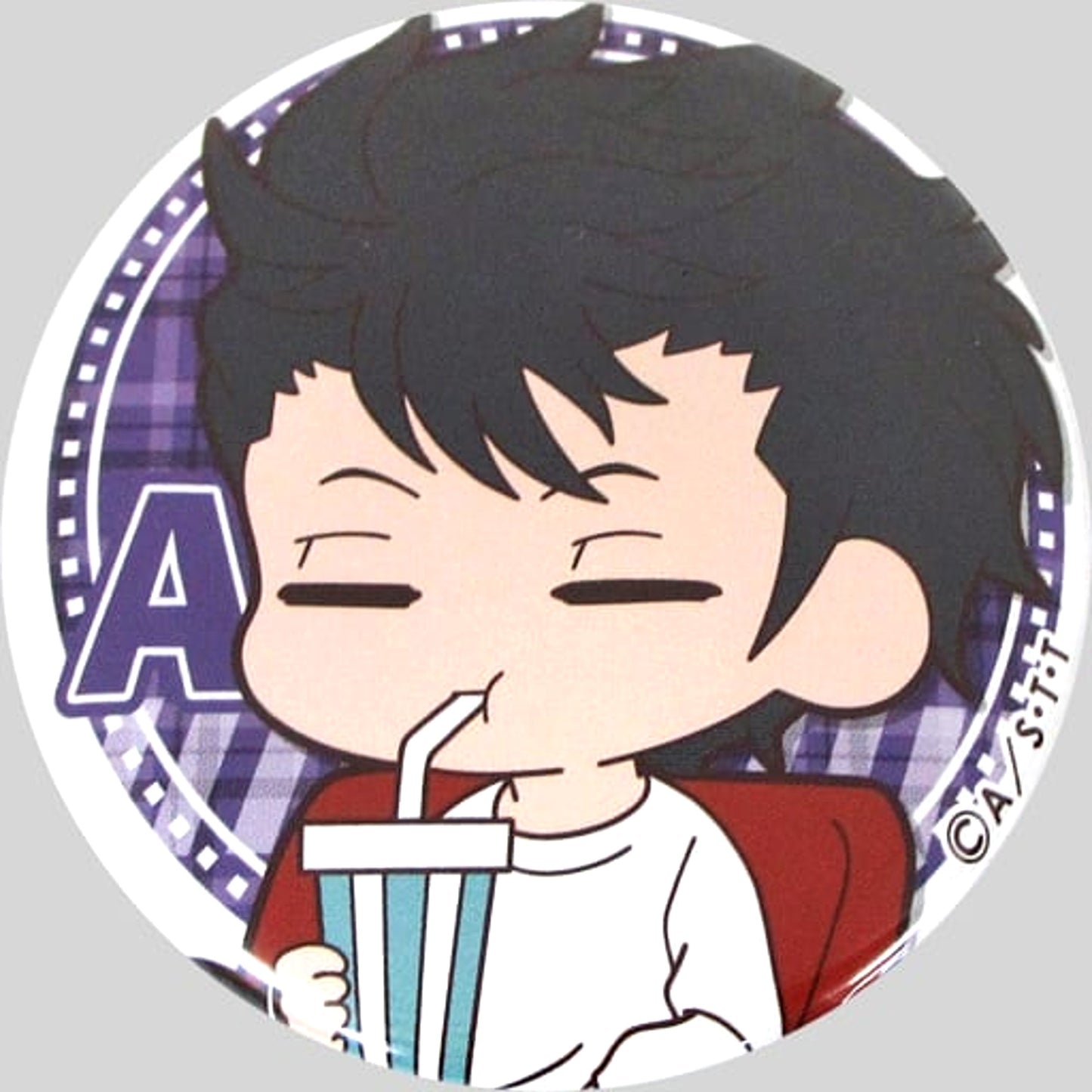 World Trigger Atsushi Hokari Wachatto! Trading Can Badge animate Girls Festival 2017 Limited Buttons [USED]
