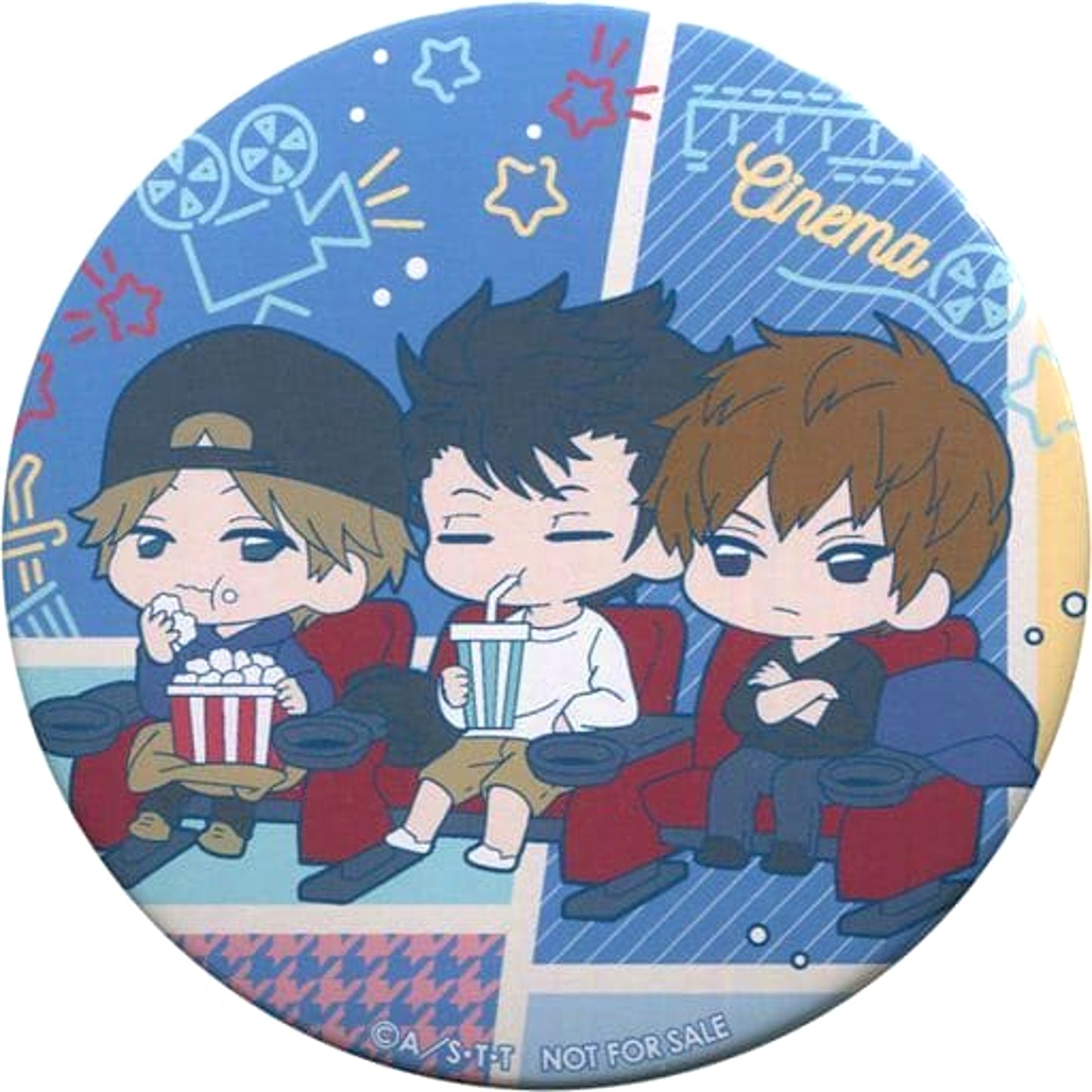 World Trigger Arafunetai Can Badge animate Girls Festival 2017 Limited Merchandise Purchase Privilege Buttons [USED]