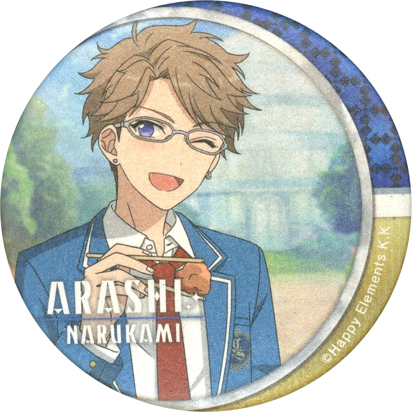 Ensemble Stars! Arashi Narukami Character Badge Collection Reminiscence B Buttons [USED]