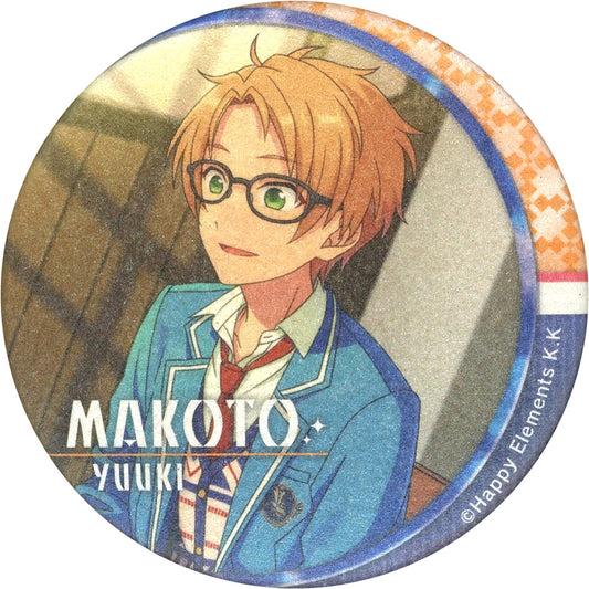 Makoto Yuuki Ensemble Stars! Chara Badge Collection Reminiscence C [USED]