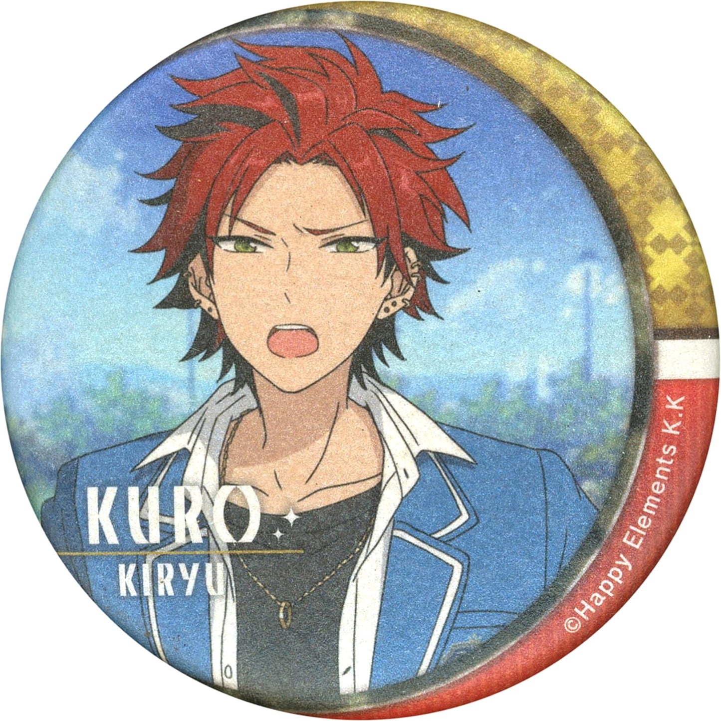 Ensemble Stars! Kuro Kiryu Character Badge Collection Reminiscence C Buttons [USED]