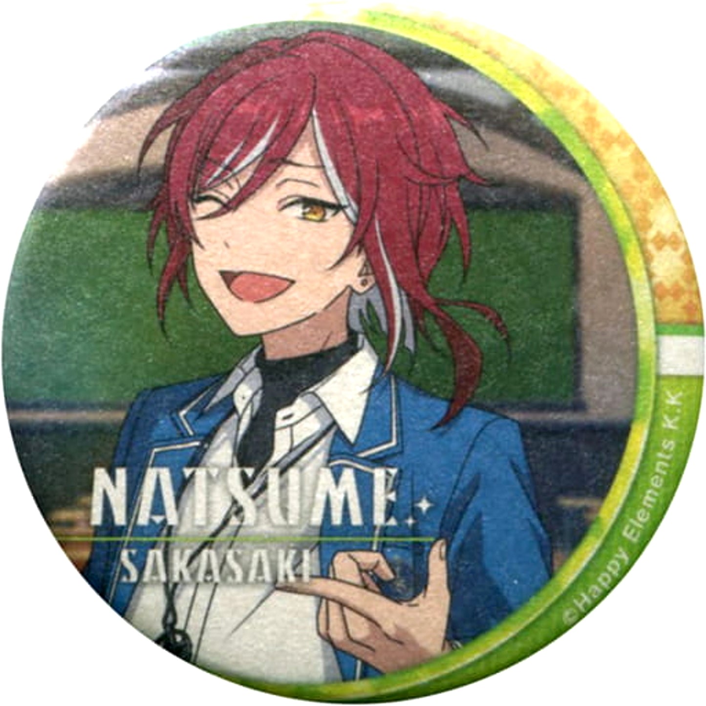 Natsume Sakasaki Ensemble Stars! Chara Badge Collection Reminiscence C [USED]