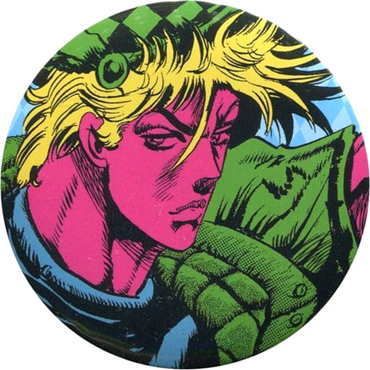 JoJo's Bizarre Adventure Caesar Anthonio Zeppeli Blue X Green X Pink Collection Can Badge 50th Anniversary Weekly Shonen Jump Exhibition Vol.1 Limited Buttons [USED]