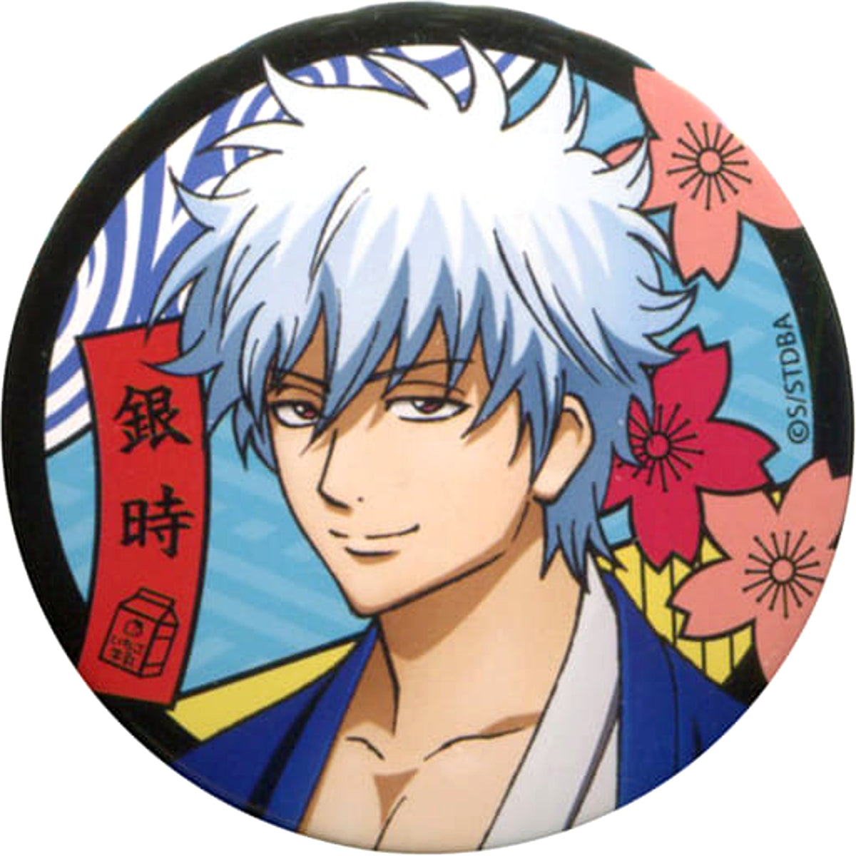 Gintama Gintoki Sakata Can Badge Collection Gintama Hanamatsuri 2017 Temporary Limited Buttons [USED]