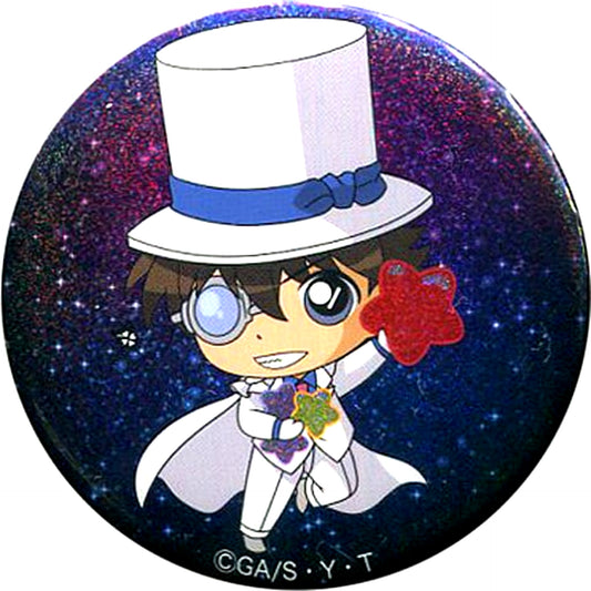 Kaito Kid Detective Conan Deformed Illustration Trading Hologram Button Animate Girls Festival 2017 Goods [USED]
