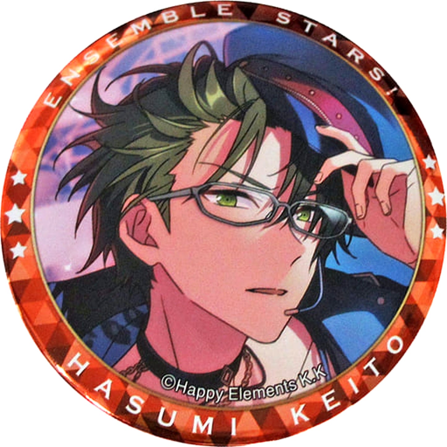 Keito Hasumi Bloomed Ensemble Stars! Chara Badge Collection Remembrance * Each Crossroad [USED]