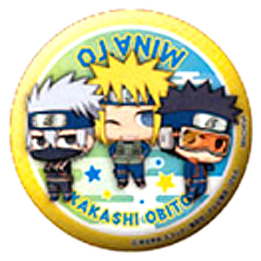 Kakashi Hatake, Obito Uchiha & Minato Namikaze Naruto Shippuden Button Collection New Era Dattebayo Arc [USED]