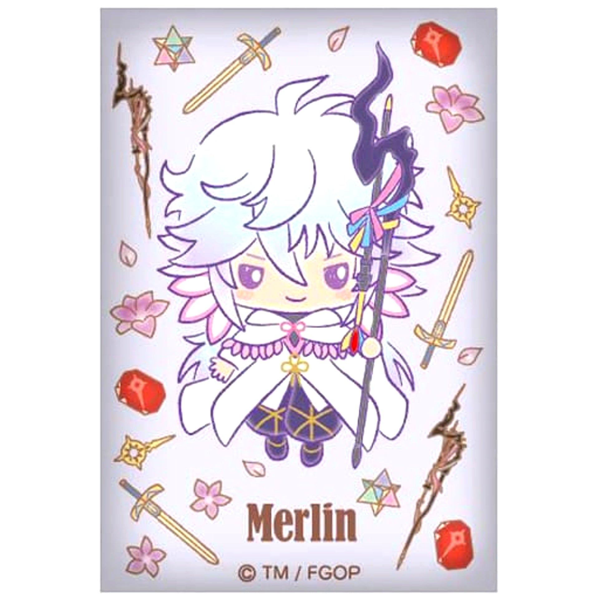 Fate/Grand Order Caster Merlin Canvas-style Badge Design Produced by Sanrio [USED]