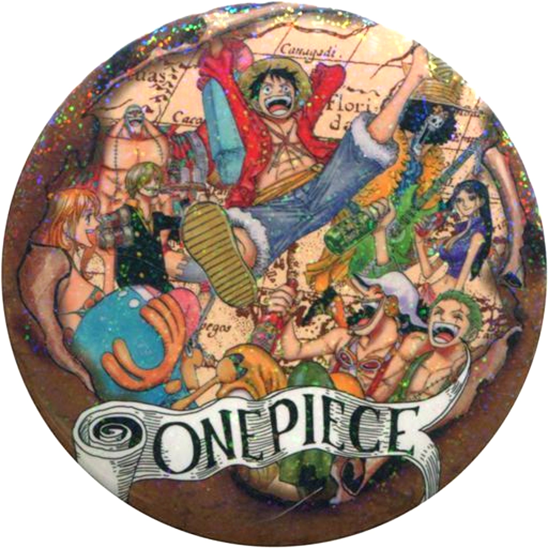 Rare Group 9 Characters One Piece Collection Button Vol.3 Jump Festa 2018 Goods [USED]