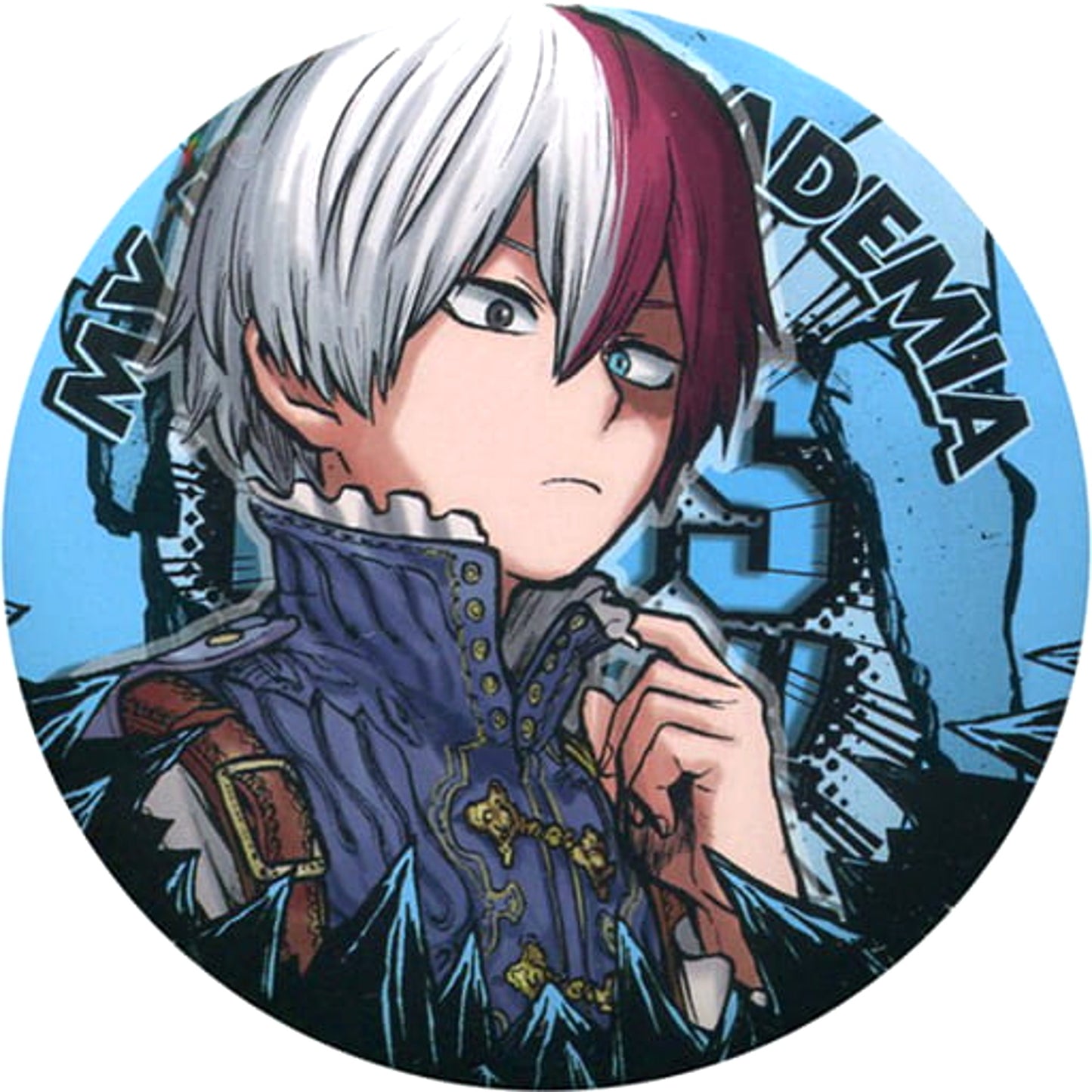 Shoto Todoroki Hand Near the Neck My Hero Academia Collection Button Part 3 Jump Festa 2018 Limited [USED]