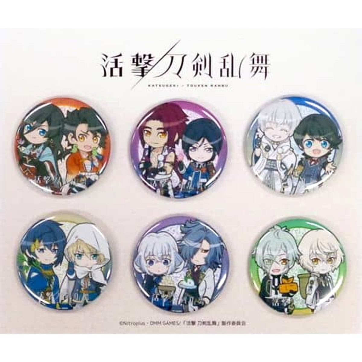 1st Unit 2nd Unit Katsugeki Touken Ranbu Set of 6 Original SD Button C93 Limited Kengeki Art Book Deluxe Edition Bundled Bonus [USED]