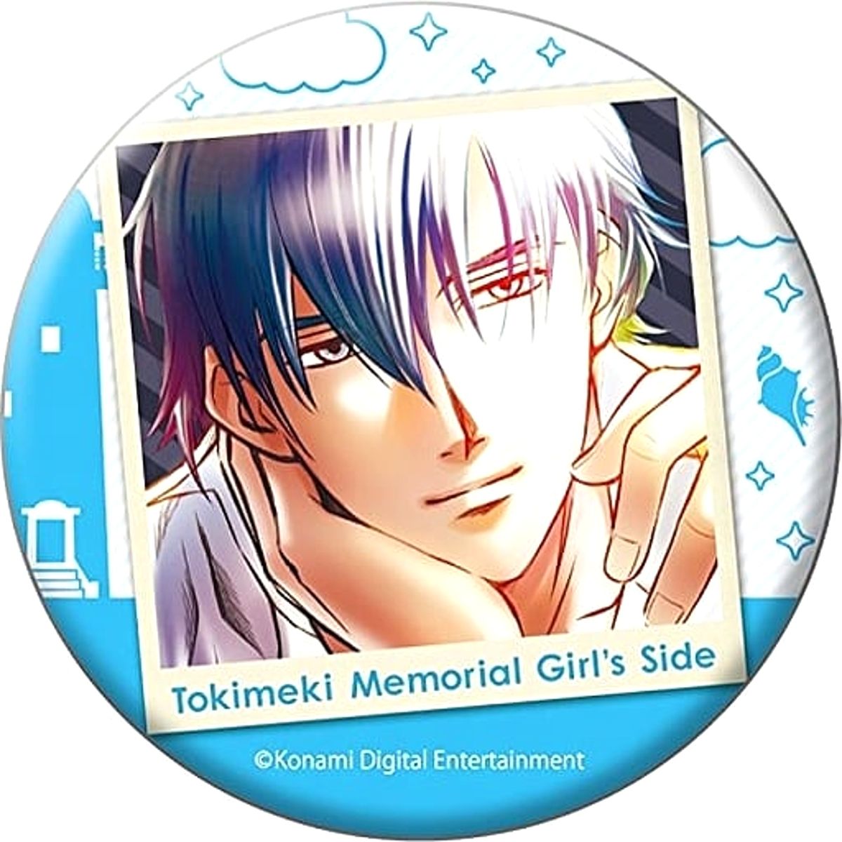 Tokimeki Memorial Girl's Side Katsumi Shiba Trading Can Badge 2nd Season Buttons [USED]