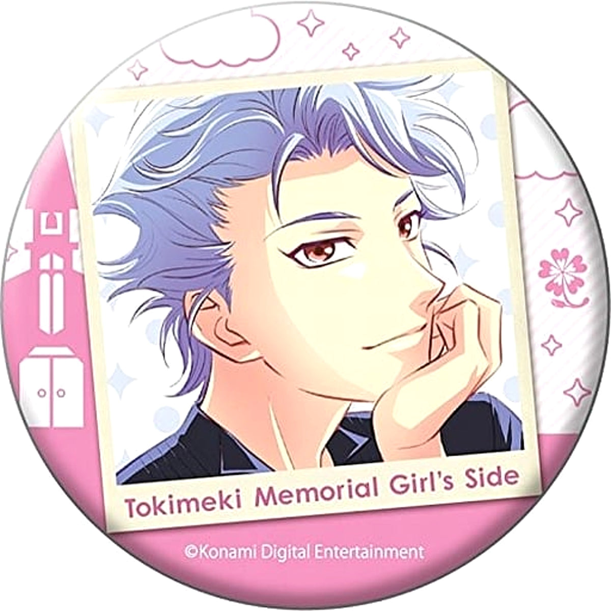 Tokimeki Memorial Girl's Side Seiji Shitara Trading Can Badge Premium 3rd Story Buttons [USED]