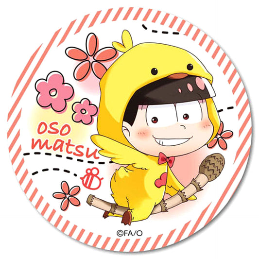 Mr. Osomatsu Osomatsu Pukasshu Piyomatsu Ver. Can Badge Buttons [USED]
