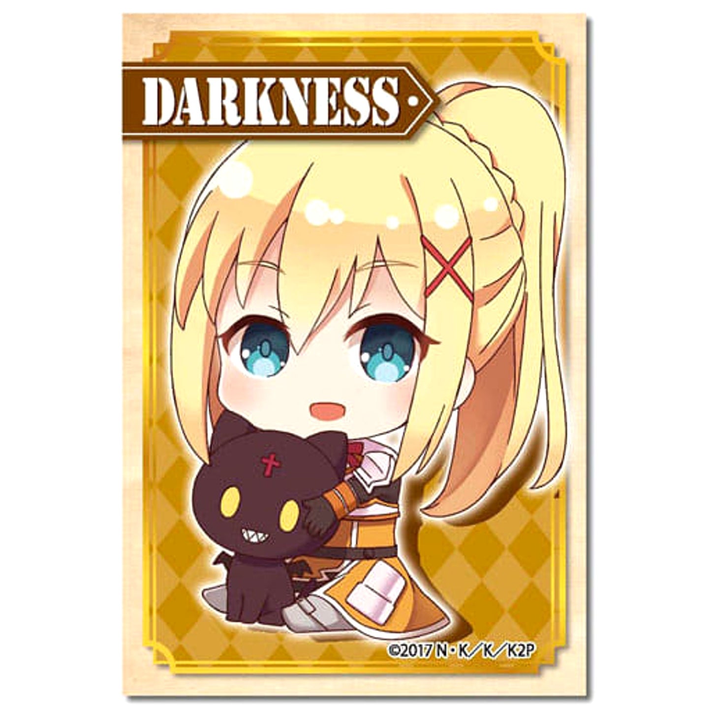 KonoSuba: God's Blessing on This Wonderful World! 2 Darkness Gyugyutto Big Square Can Badge Buttons [USED]