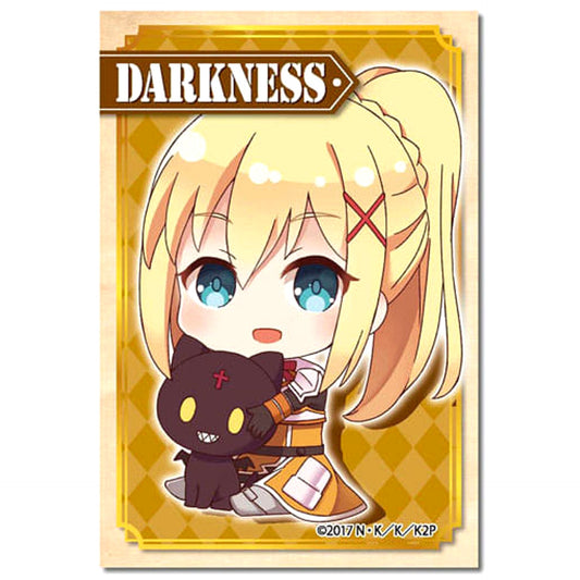 KonoSuba: God's Blessing on This Wonderful World! 2 Darkness Gyugyutto Big Square Can Badge Buttons [USED]