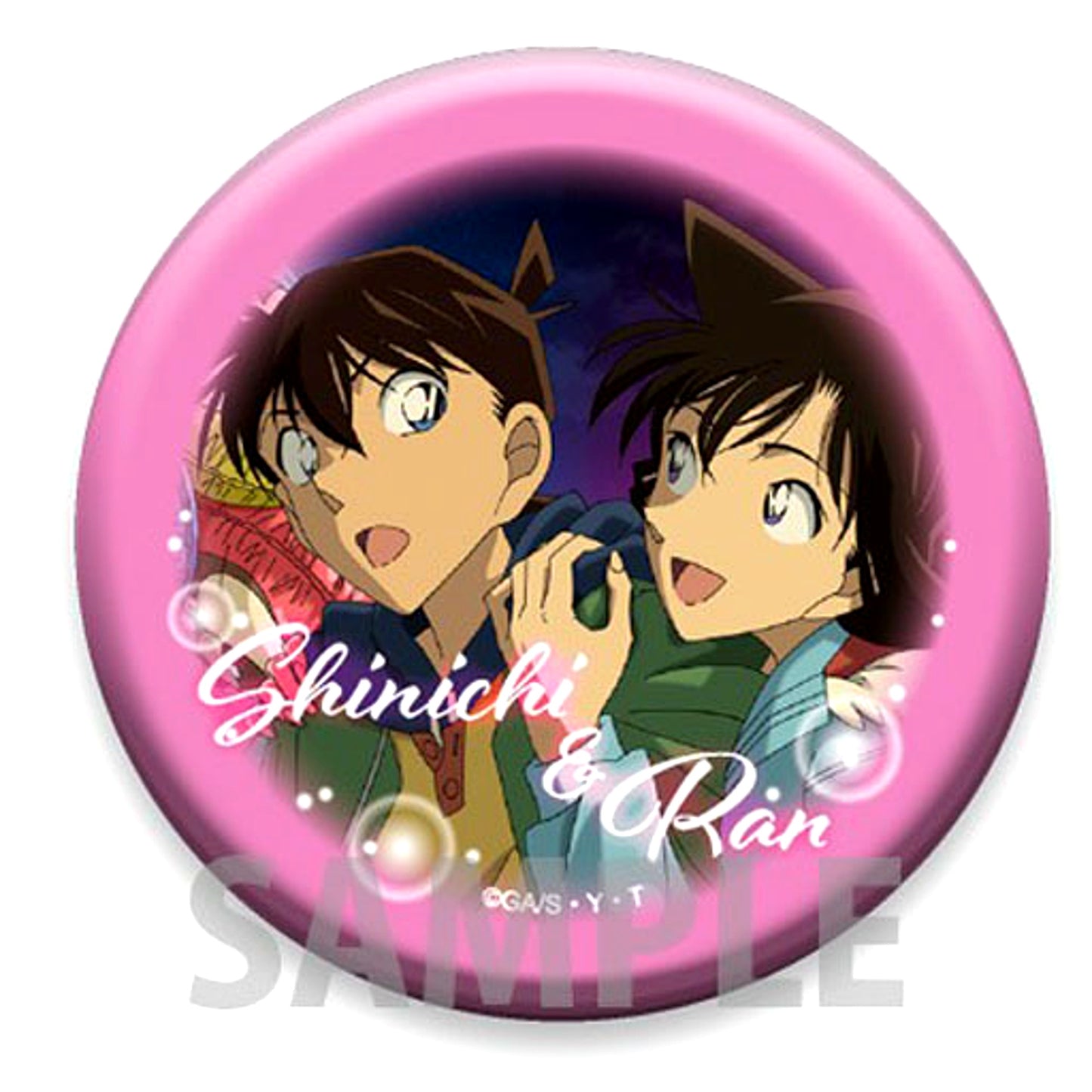 Shinichi and Ran Detective Conan Button Collection Vol. 2 [USED]