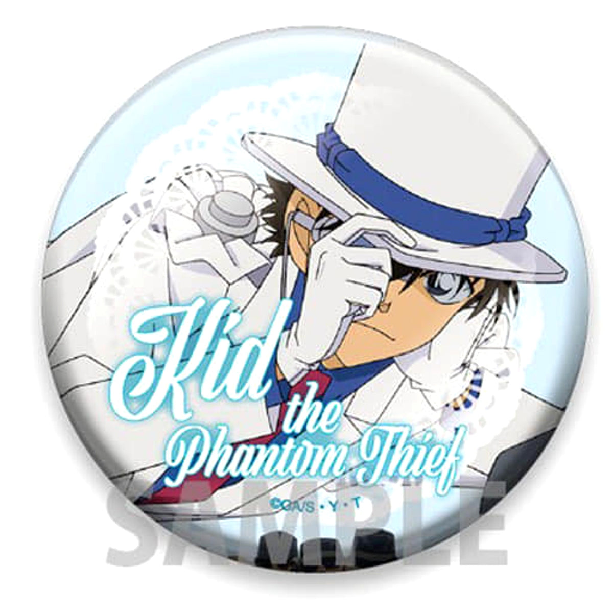 Detective Conan Kid the Phantom Thief Name in Romaji Can Badge Collection Vol.2 Buttons [USED]