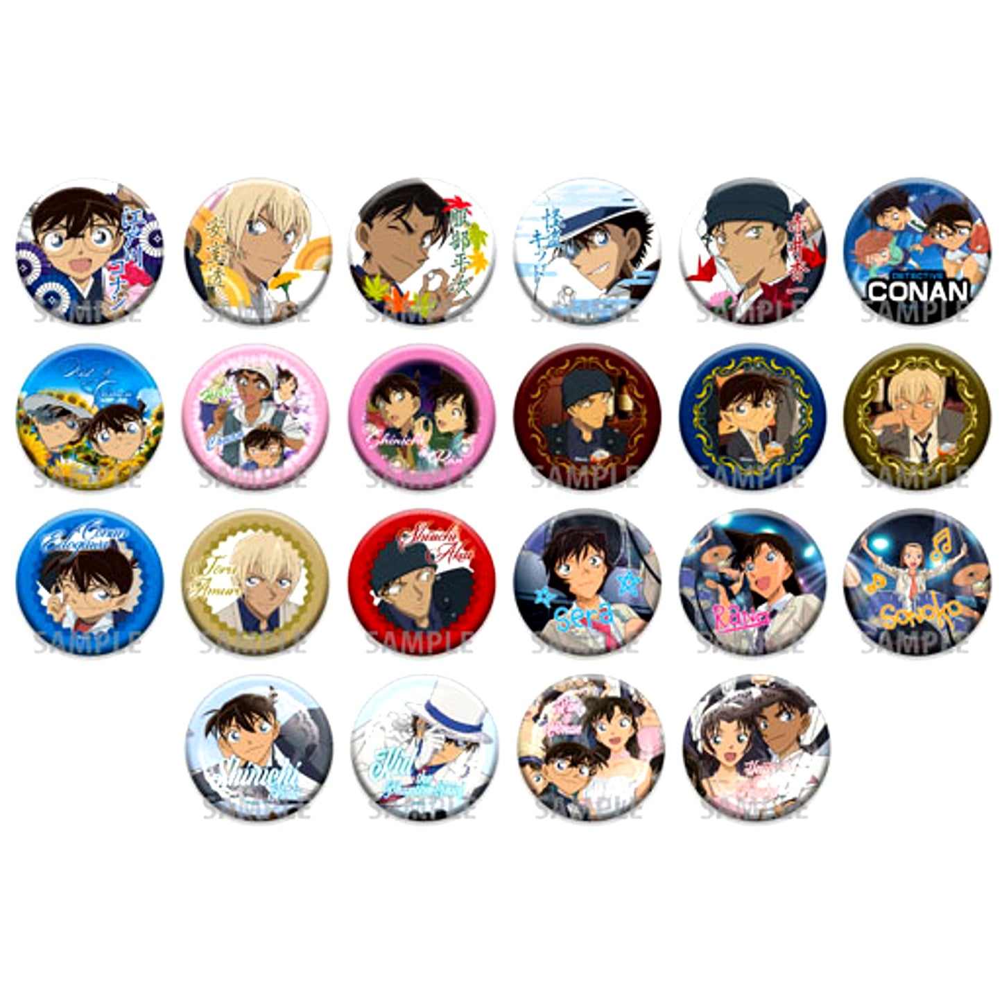 Set of 22 Detective Conan Button Collection Vol.2 [USED]