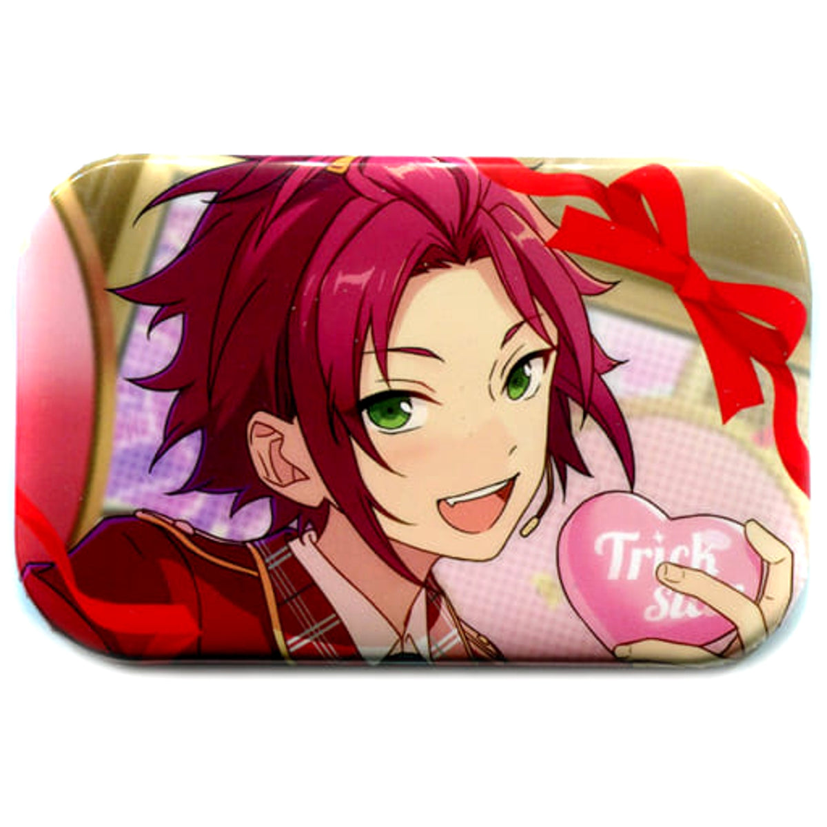 Ensemble Stars! Mao Isara Valentine Marukaku Can Badge 2017 Ver. Buttons [USED]